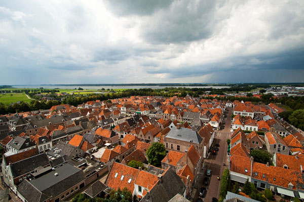 view of Elburg from Sint Nicolaaskerk