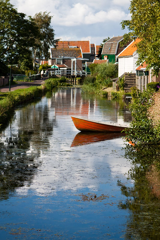 old boat in the canal