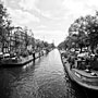 boats along the Prinsengracht