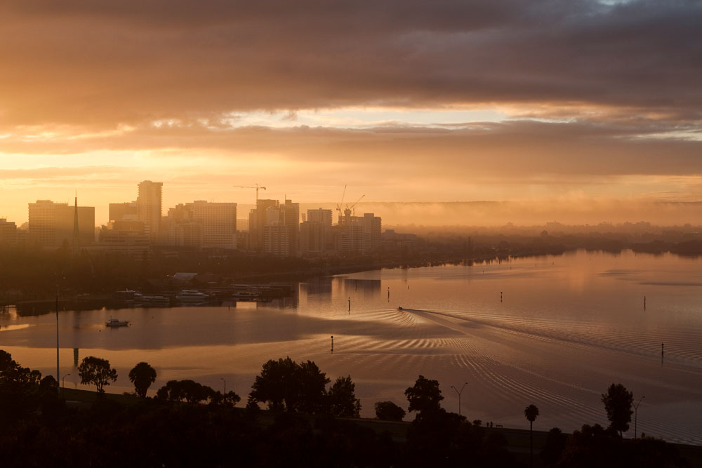 Swan River at sunrise