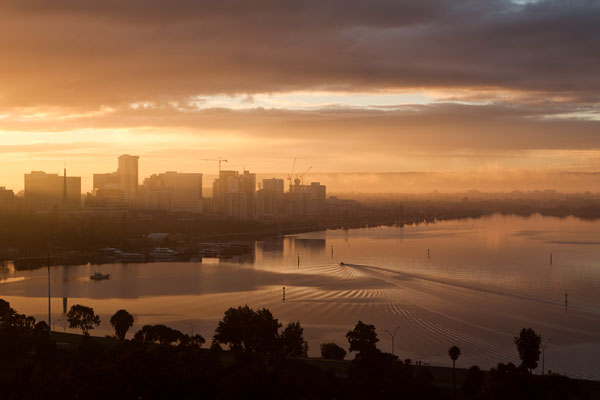 Swan River at sunrise
