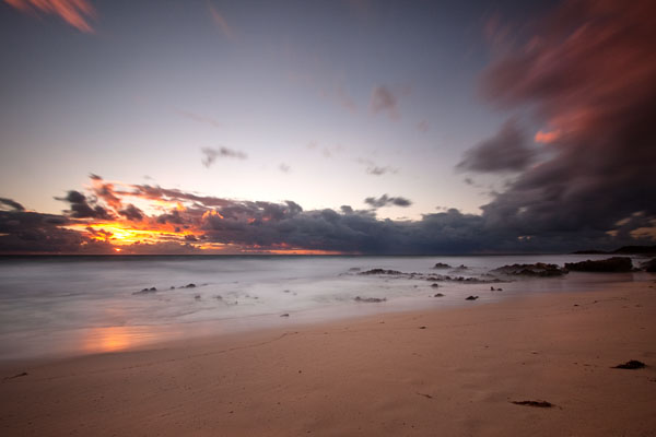 sunset at Injidup Beach