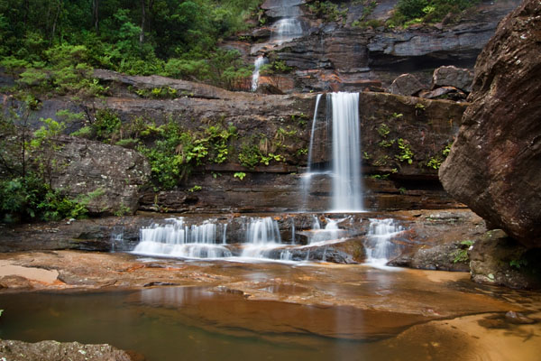 bottom of the Middle Falls, Wentworth Falls