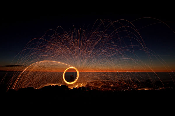 steel wool spinning