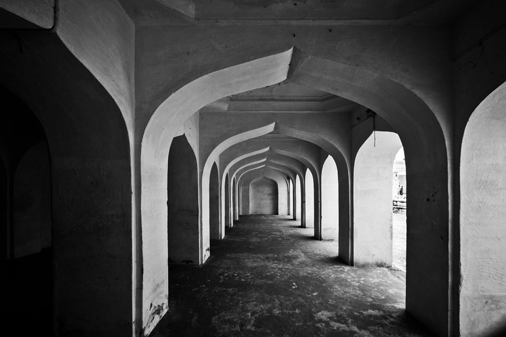 arches in an outer building