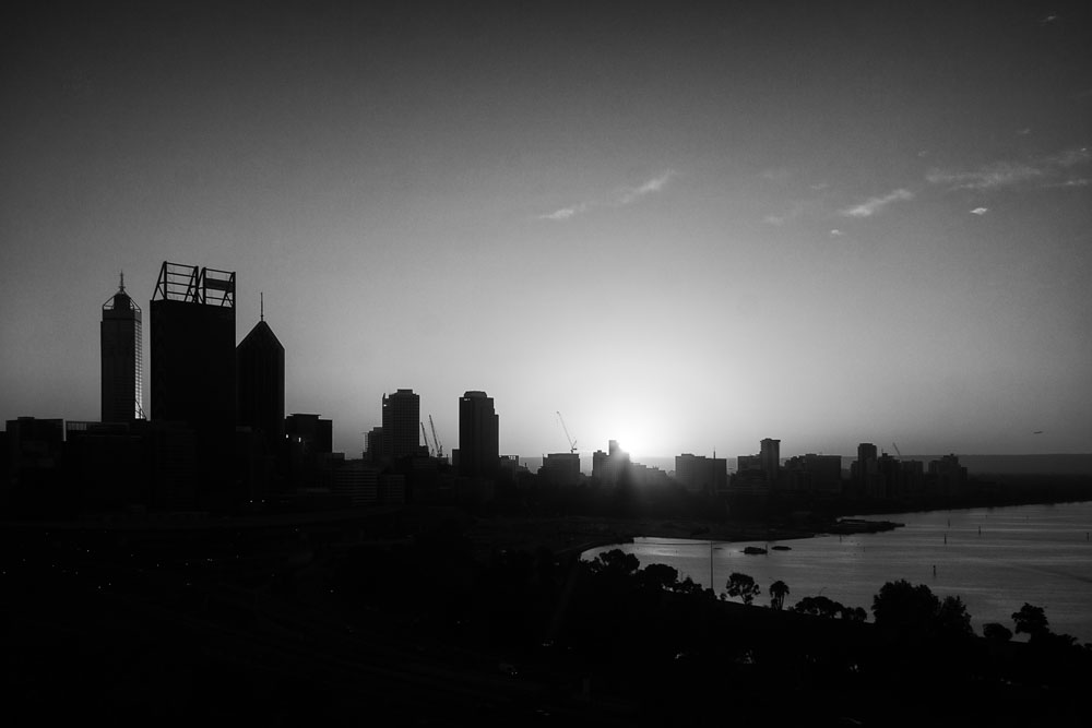 sunrise over Perth