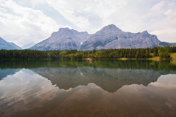 reflections on Wedge Pond