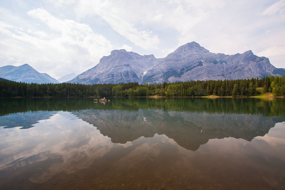 reflections on Wedge Pond
