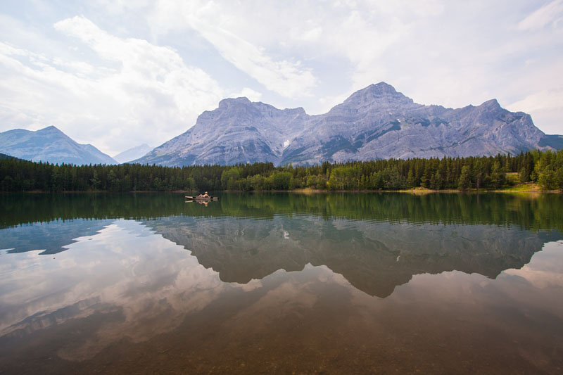 reflections on Wedge Pond