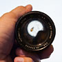 looking through the front of the lens