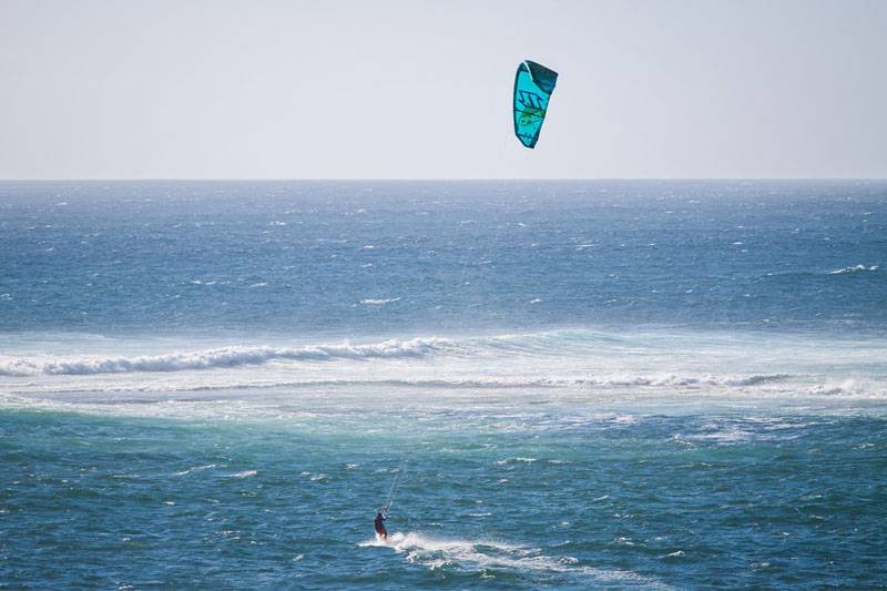 heading out to the waves