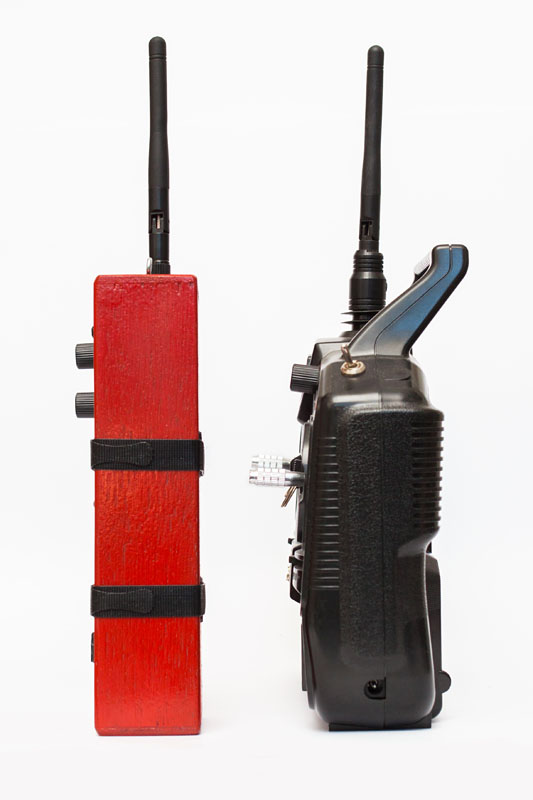 repackaged KAP transmitter: side comparison