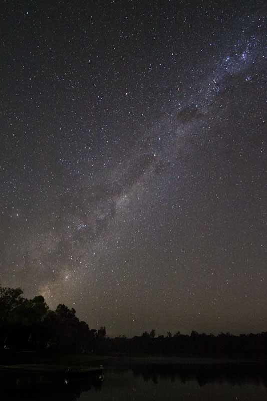 Milky Way over Lake Leschenaultia