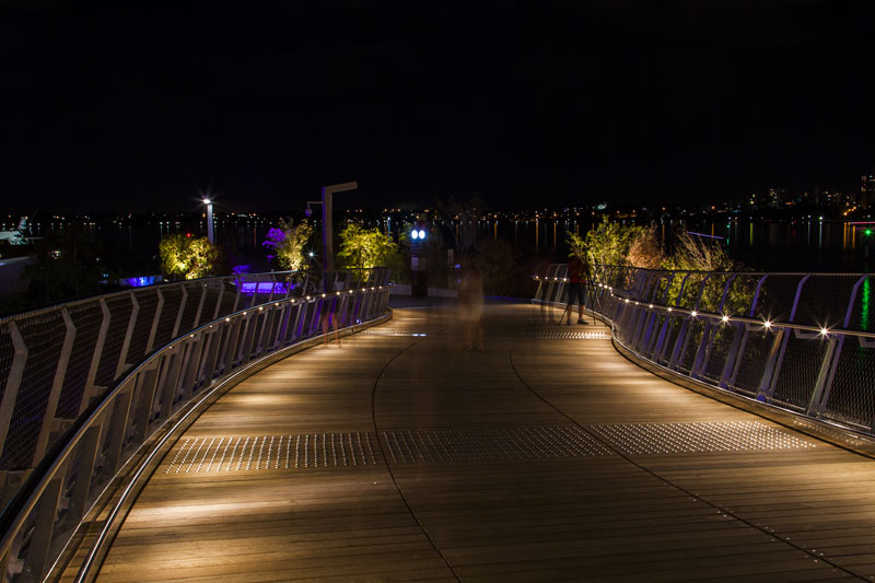 ghosts on the Elizabeth Quay Bridge
