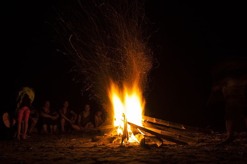 bonfire on the beach