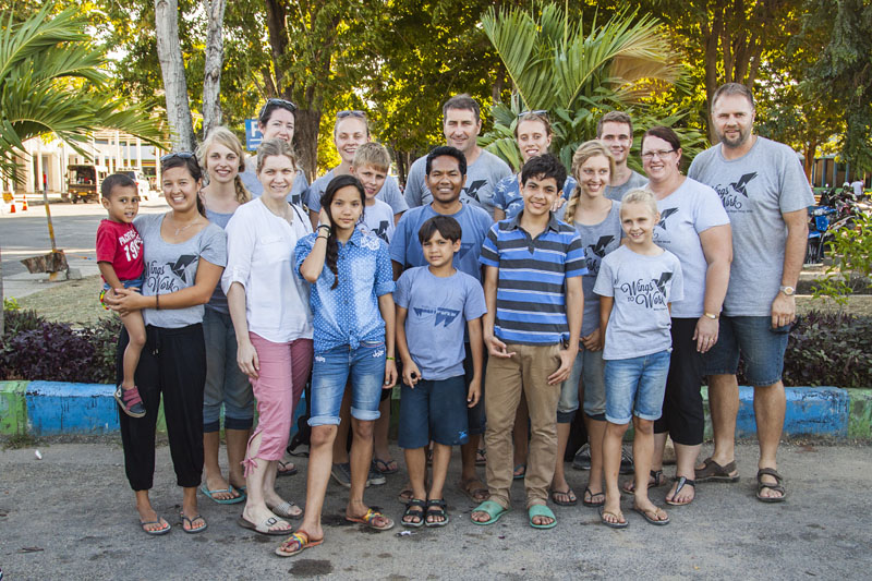 Wings To Work team with Rev Ed & Femmy Dethan and children
