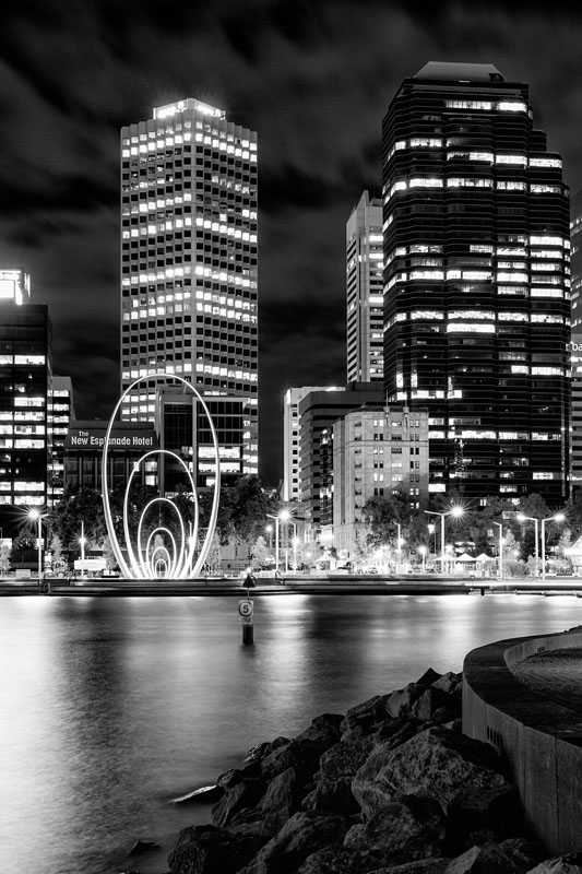 Spanda Sculpture over the water