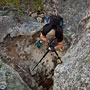 top view of a photographer in action