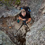 top view of a photographer in action