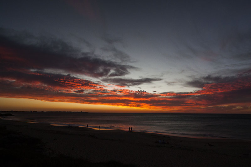 Madora Bay beach sunset - 1 January