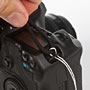 pull the strap through the strap mount