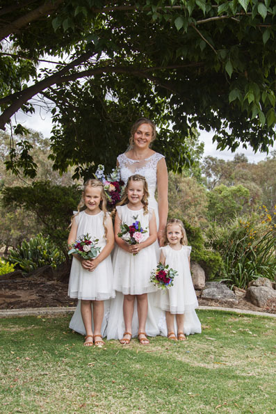 Aliesha and the flower girls