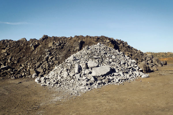 ore stockpiles