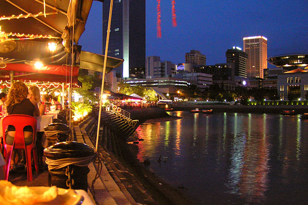 Boat Quay at night