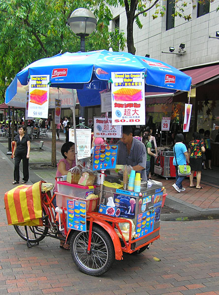 Street-side ice cream seller