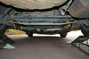 rear view after installation