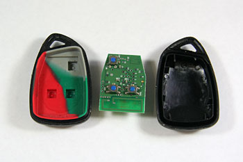 disassembled remote