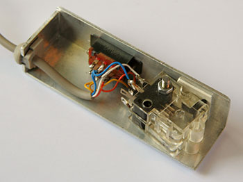switches mounted inside one half of the case